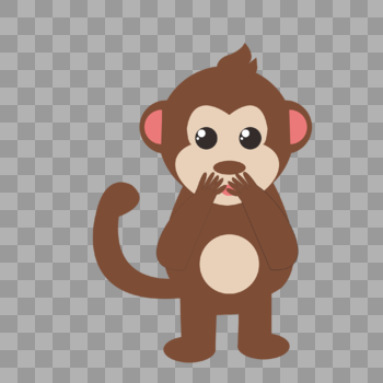 创意可爱小猴子图片素材免费下载