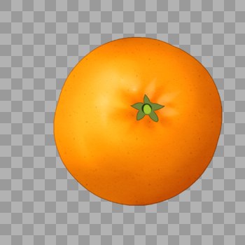 一个橘子图片素材免费下载