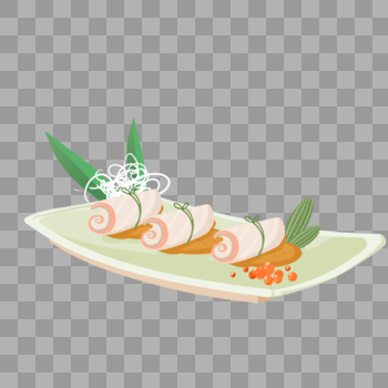 寿司卷日本快餐海鲜生鱼片海鲜虾鱼子鳗鱼芥末图片素材免费下载