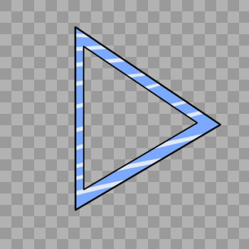 蓝色渐变三角图片素材免费下载