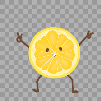 创意柠檬表情图片素材免费下载