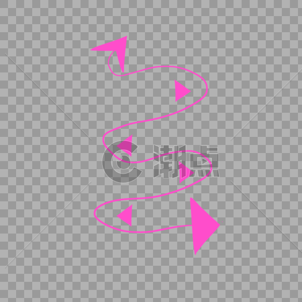粉色箭头图片素材免费下载