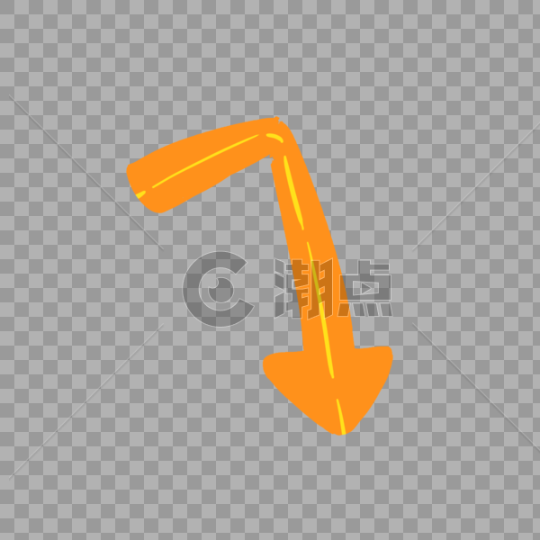 黄色箭头图片素材免费下载
