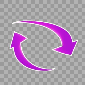 紫色旋转箭头图片素材免费下载