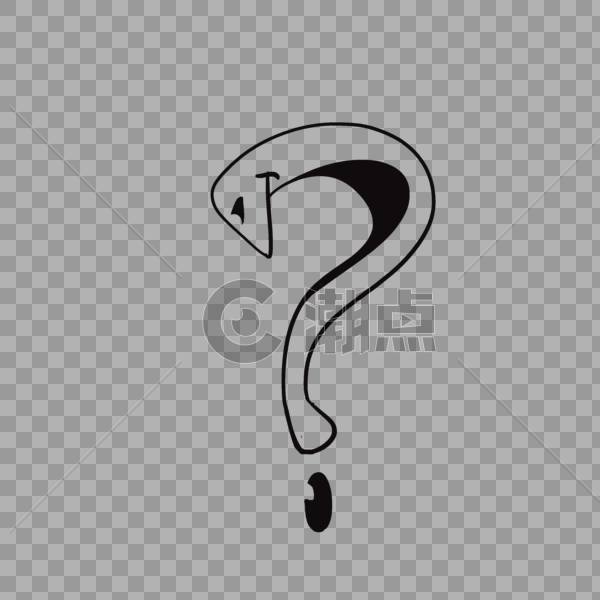 黑色线条问号设计元素3000*3000图片素材免费下载-编号451628-潮点视频