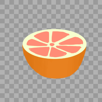 切开的柚子水果图片素材免费下载