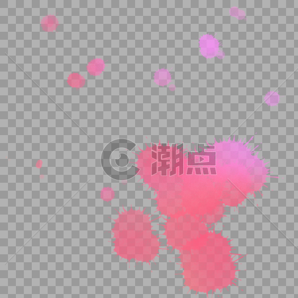粉色颜料滴落水纹图片素材免费下载