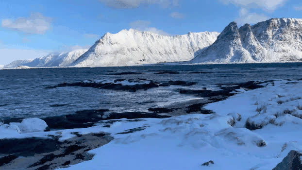 冬季大西洋海浪视频GIF图片素材免费下载