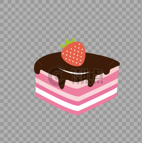 草莓蛋糕图片素材免费下载
