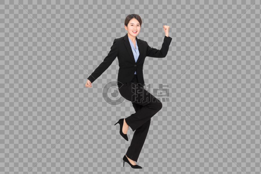 奔跑的商务女性图片素材免费下载