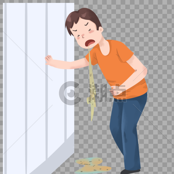 扶墙呕吐的男人设计元素2000*2000图片素材免费下载-编号457686-潮点视频