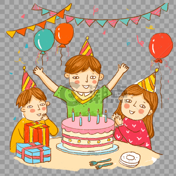 生日派对 蛋糕 庆祝图片素材免费下载