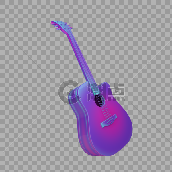 音乐紫色吉他图片素材免费下载