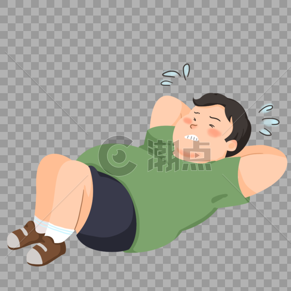 仰卧起坐减肥的男人图片素材免费下载