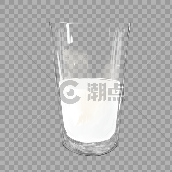 牛奶玻璃杯图片素材免费下载