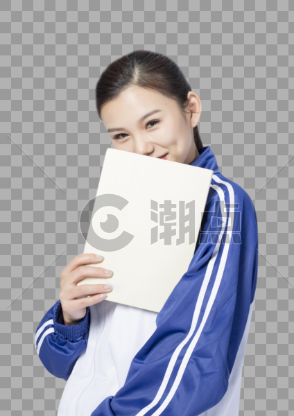 拿着书本的女学生图片素材免费下载