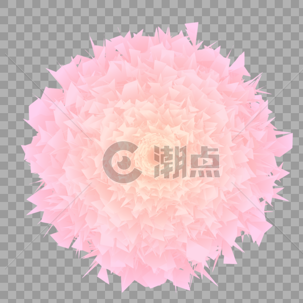 粉红渐变色花朵图片素材免费下载