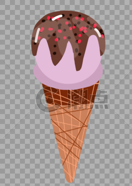 蓝莓冰淇淋图片素材免费下载
