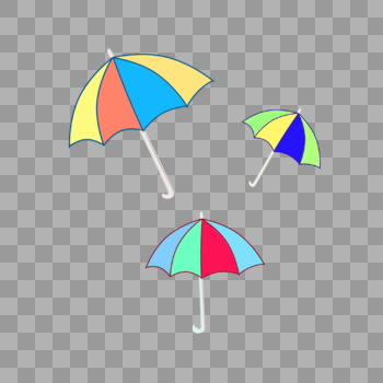 彩色的雨伞图片素材免费下载