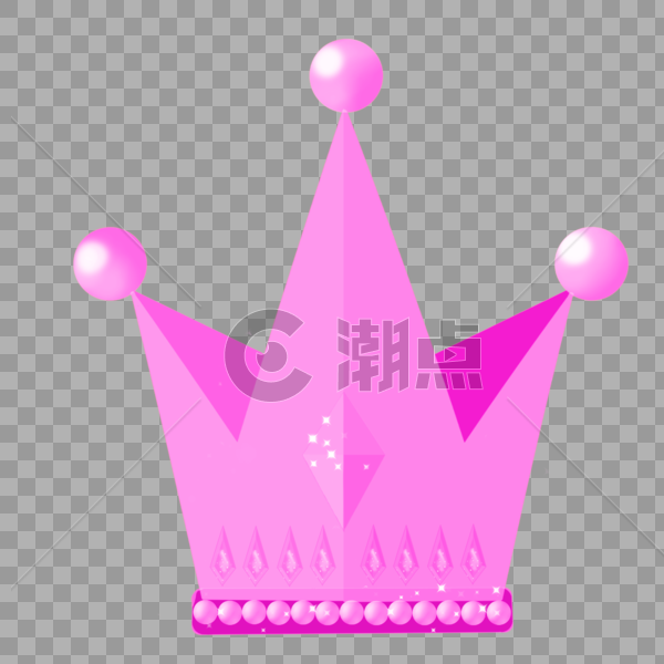 粉色王冠图片素材免费下载