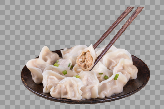 一盘美味的饺子图片素材免费下载