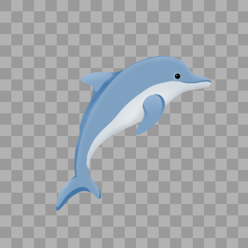 跃出海面的小海豚图片素材免费下载