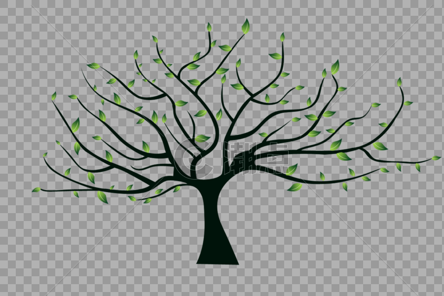 一棵枝繁叶茂的大树图片素材免费下载
