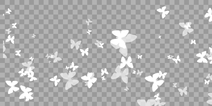 白色蝴蝶光效图片素材免费下载
