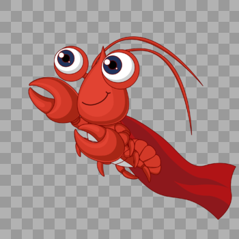龙虾超人图片素材免费下载