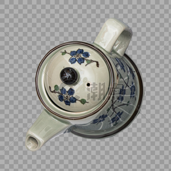 青花瓷茶壶图片素材免费下载
