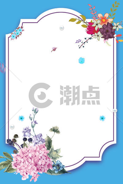 清新花卉背景图片素材免费下载