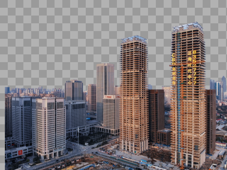城市在建中的高楼图片素材免费下载