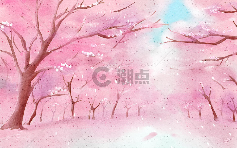 春天樱花树图片素材免费下载