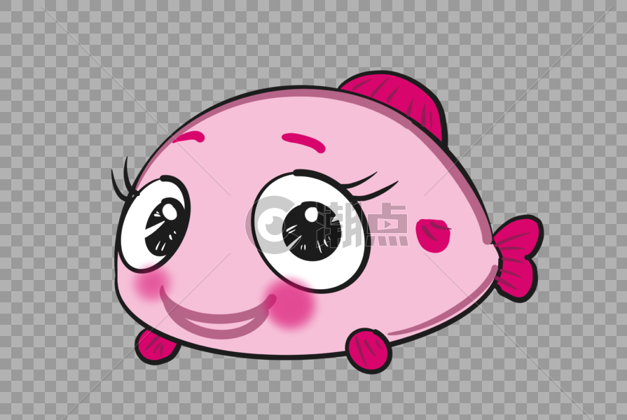 粉色的鱼图片素材免费下载