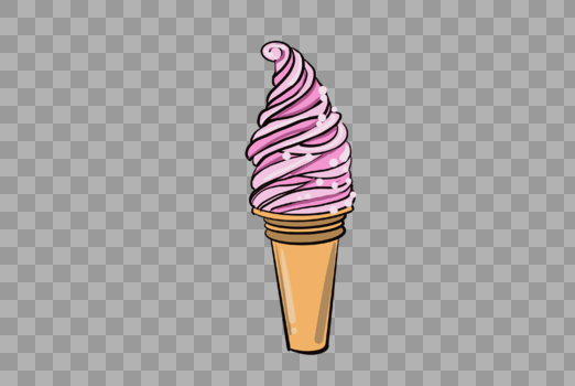 蓝莓味冰淇淋图片素材免费下载