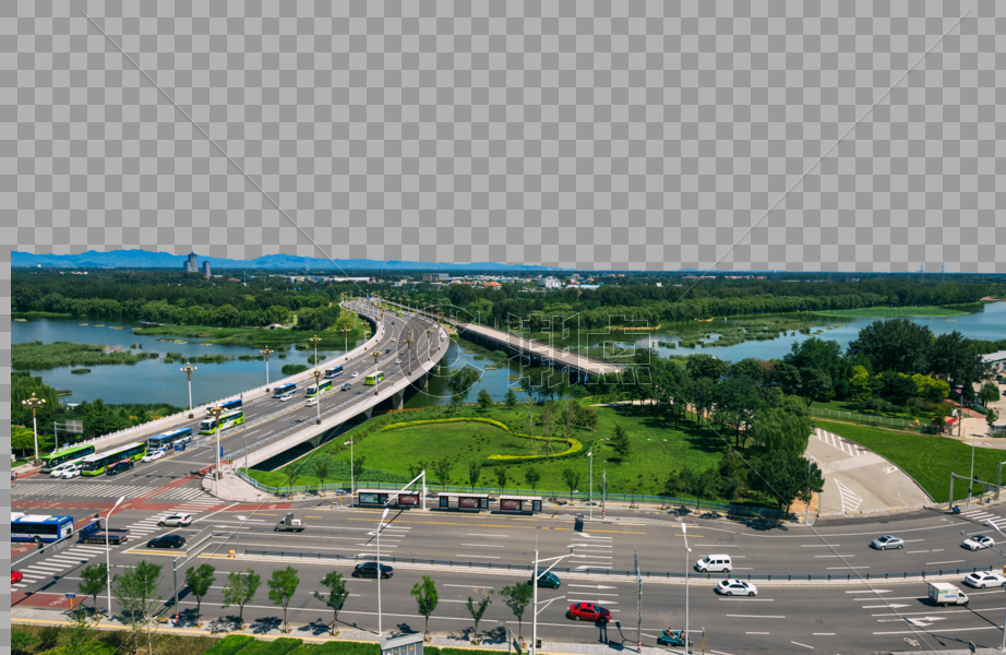 北京城市桥梁道路交通风景图片素材免费下载