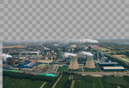 钢厂排放环境污染图片素材免费下载