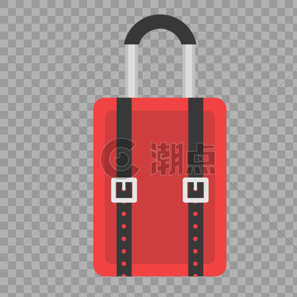 红色行李箱图片素材免费下载