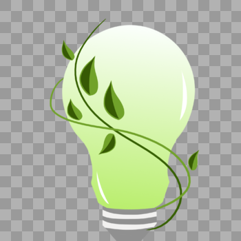绿色节能灯泡图片素材免费下载