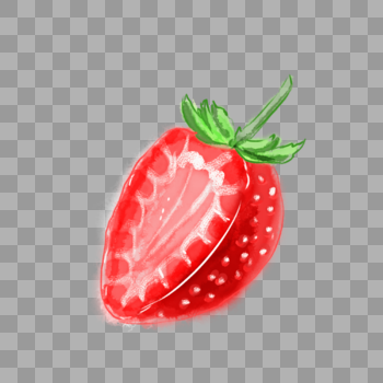 手绘水彩草莓图片素材免费下载