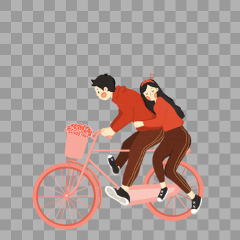 自行车上的恋人图片素材免费下载