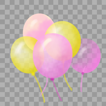彩色透明气球图片素材免费下载