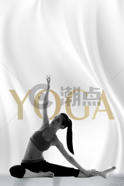 女生瑜伽背景图片素材免费下载