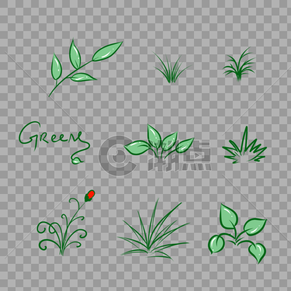 小巧绿色清新植物图片素材免费下载