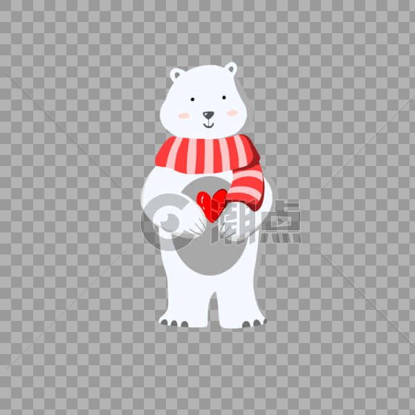 可爱的北极熊图片素材免费下载