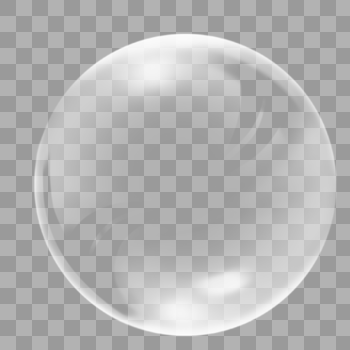 圆形透明泡泡图片素材免费下载
