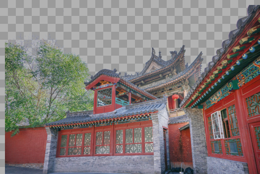 五台山寺庙建筑群图片素材免费下载