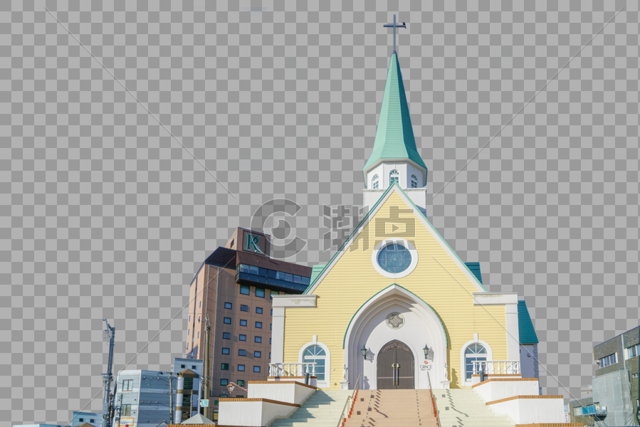 日本北海道钏路教堂图片素材免费下载