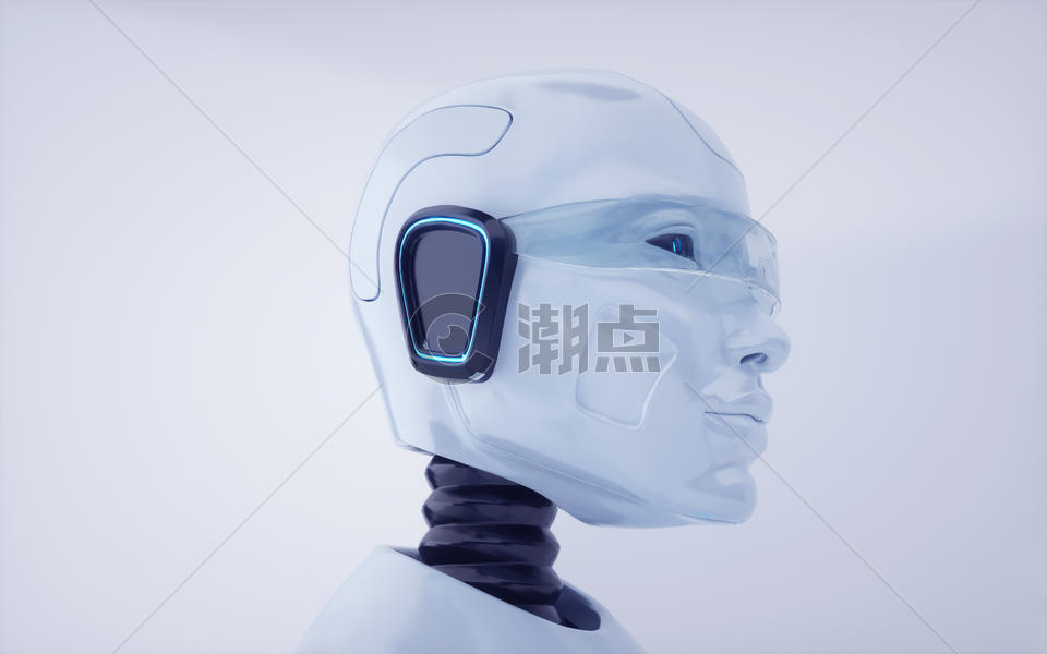 智能机器人头部图片素材免费下载
