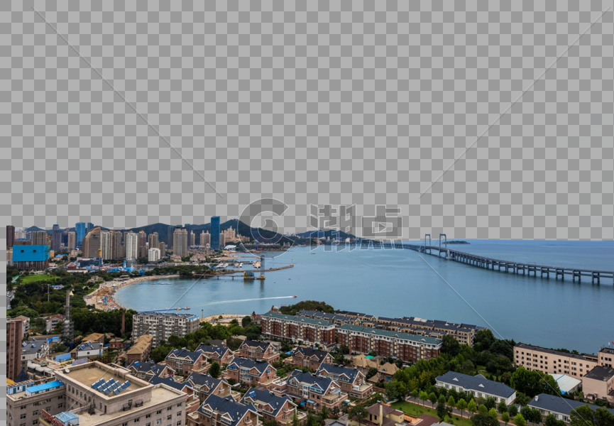 海边城市风光图片素材免费下载